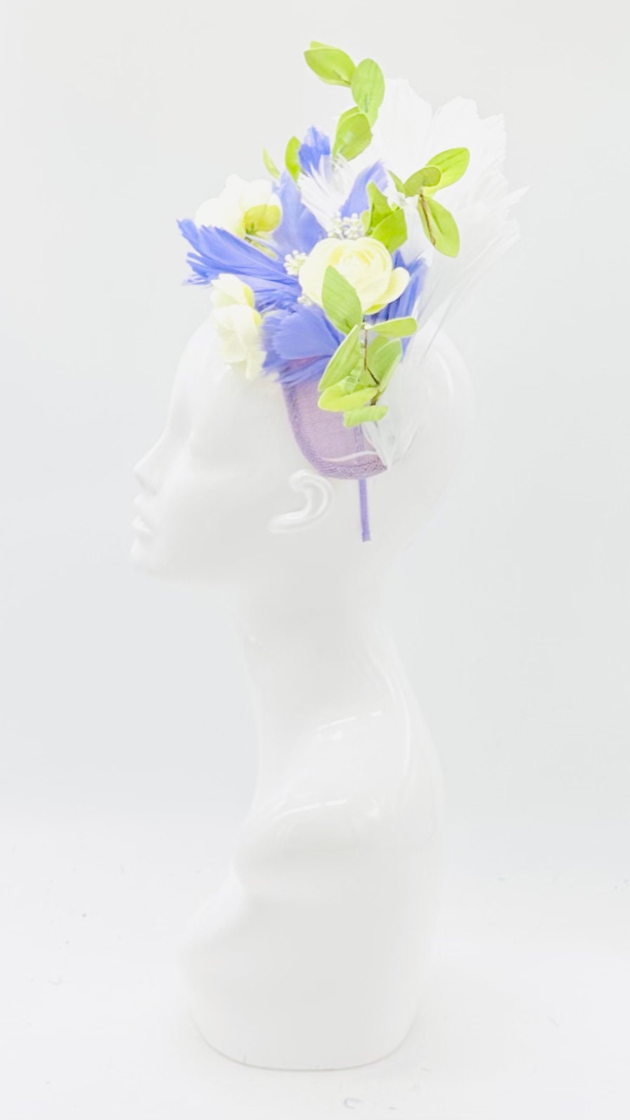 Violet, Purple and Green Derby Fascinator, Kentucky Derby Hat Alternative, Kentucky derby hat (GOLD LINE)