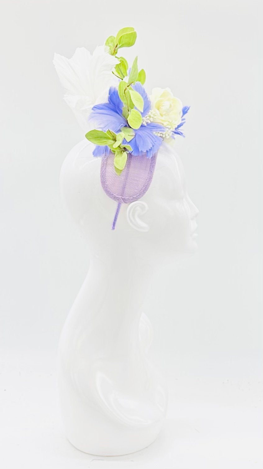 Violet, Purple and Green Derby Fascinator, Kentucky Derby Hat Alternative, Kentucky derby hat (GOLD LINE)