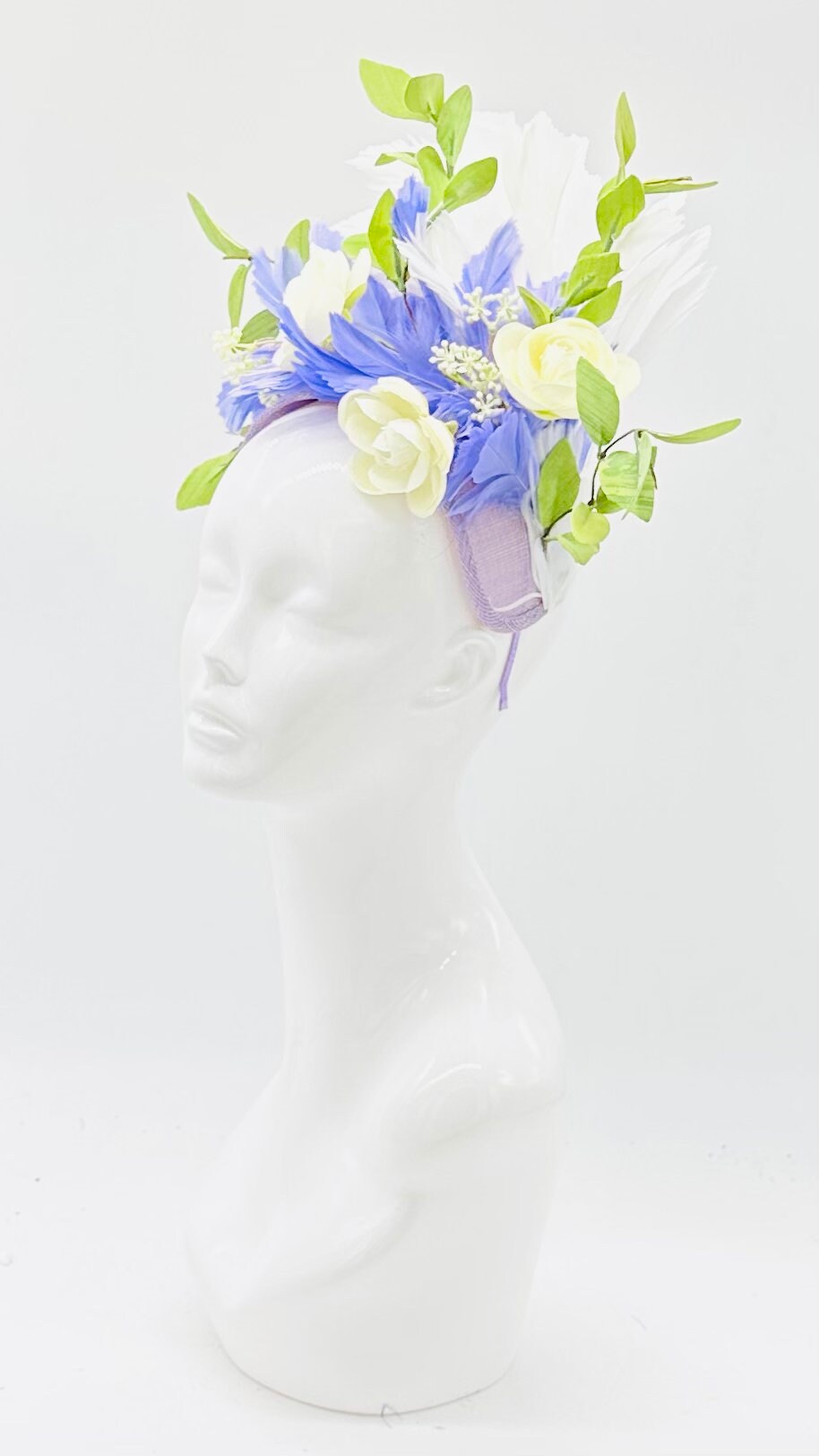 Violet, Purple and Green Derby Fascinator, Kentucky Derby Hat Alternative, Kentucky derby hat (GOLD LINE)