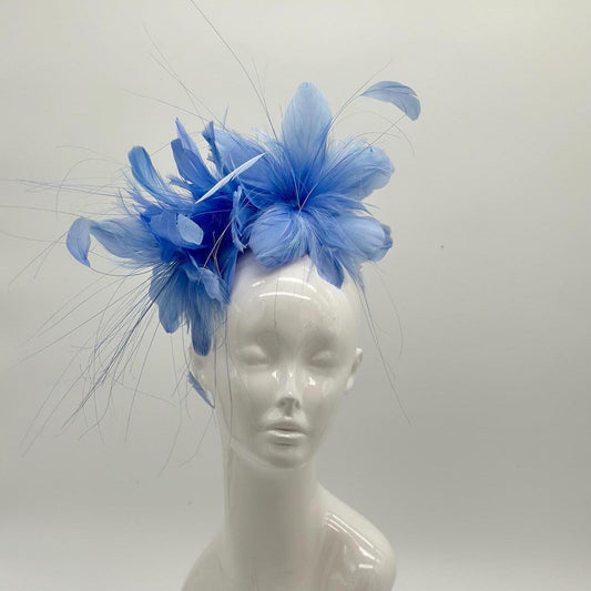 Blue Derby Fascinator, Kentucky Derby Hat Alternative, Kentucky derby hat (SILVER LINE, multiple color options available) )